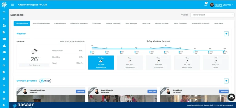 aasaan-construction-erp-dashboard