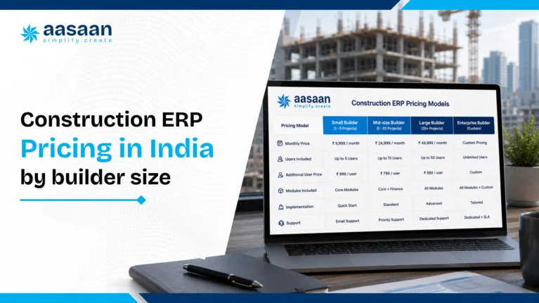 Construction ERP budget ranges by builder size