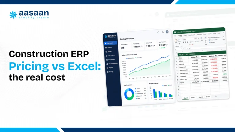 Construction ERP compared with Excel and manual reporting