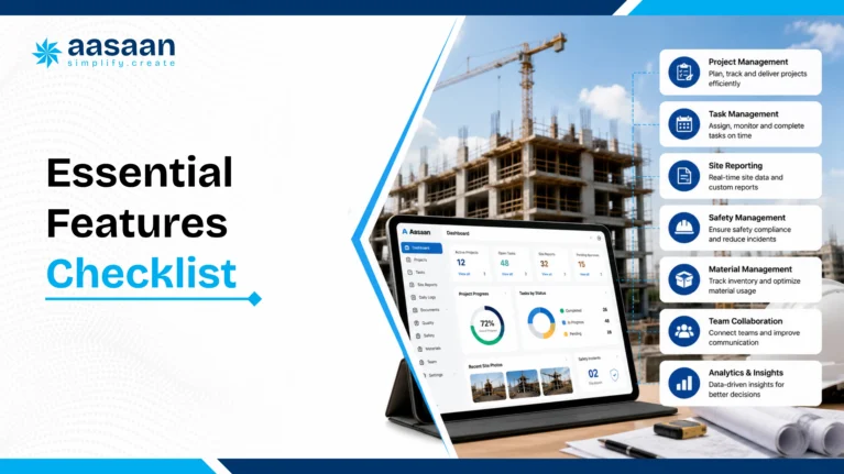 Essential construction management software features checklist