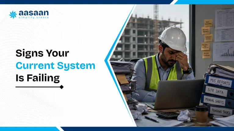 Signs a construction management system is failing