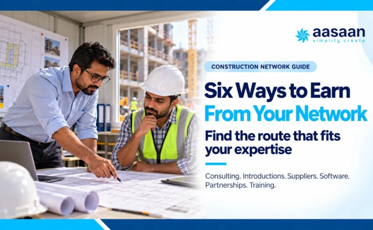 Six ways to earn through consulting, introductions and construction partnerships