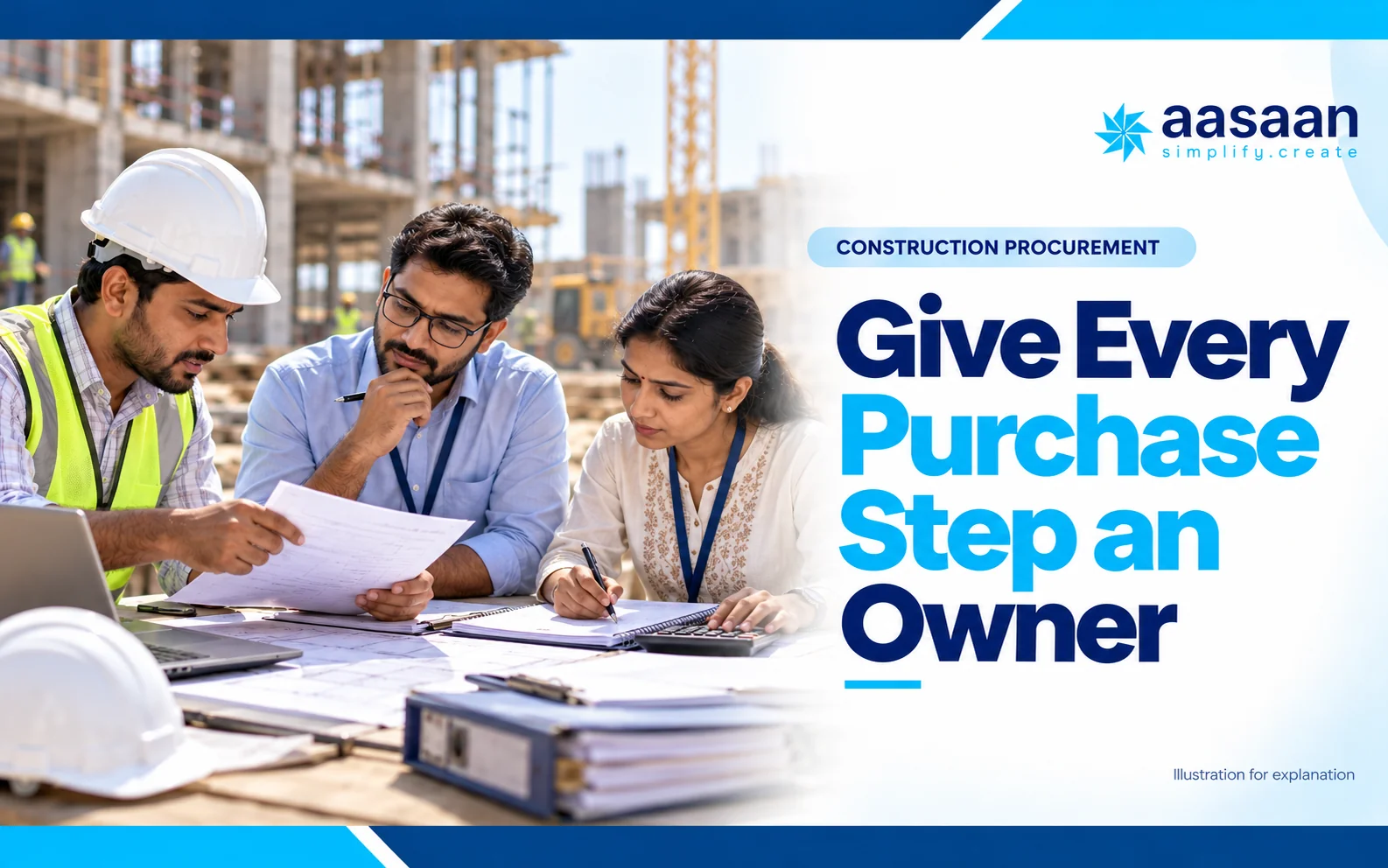 Who should own each step of the purchase process — Aasaan illustrated guide