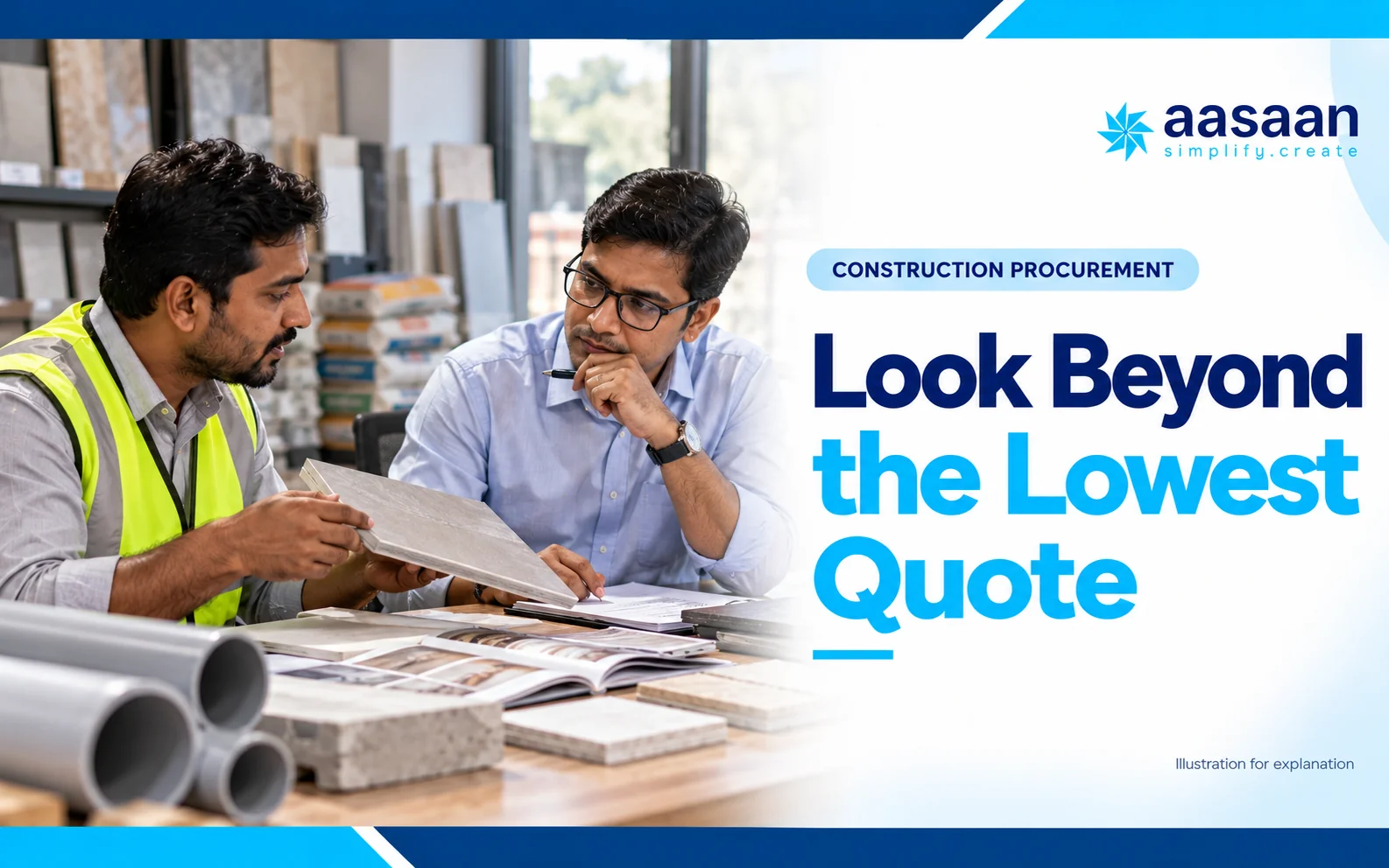 How do you evaluate suppliers beyond the lowest quotation — Aasaan illustrated guide