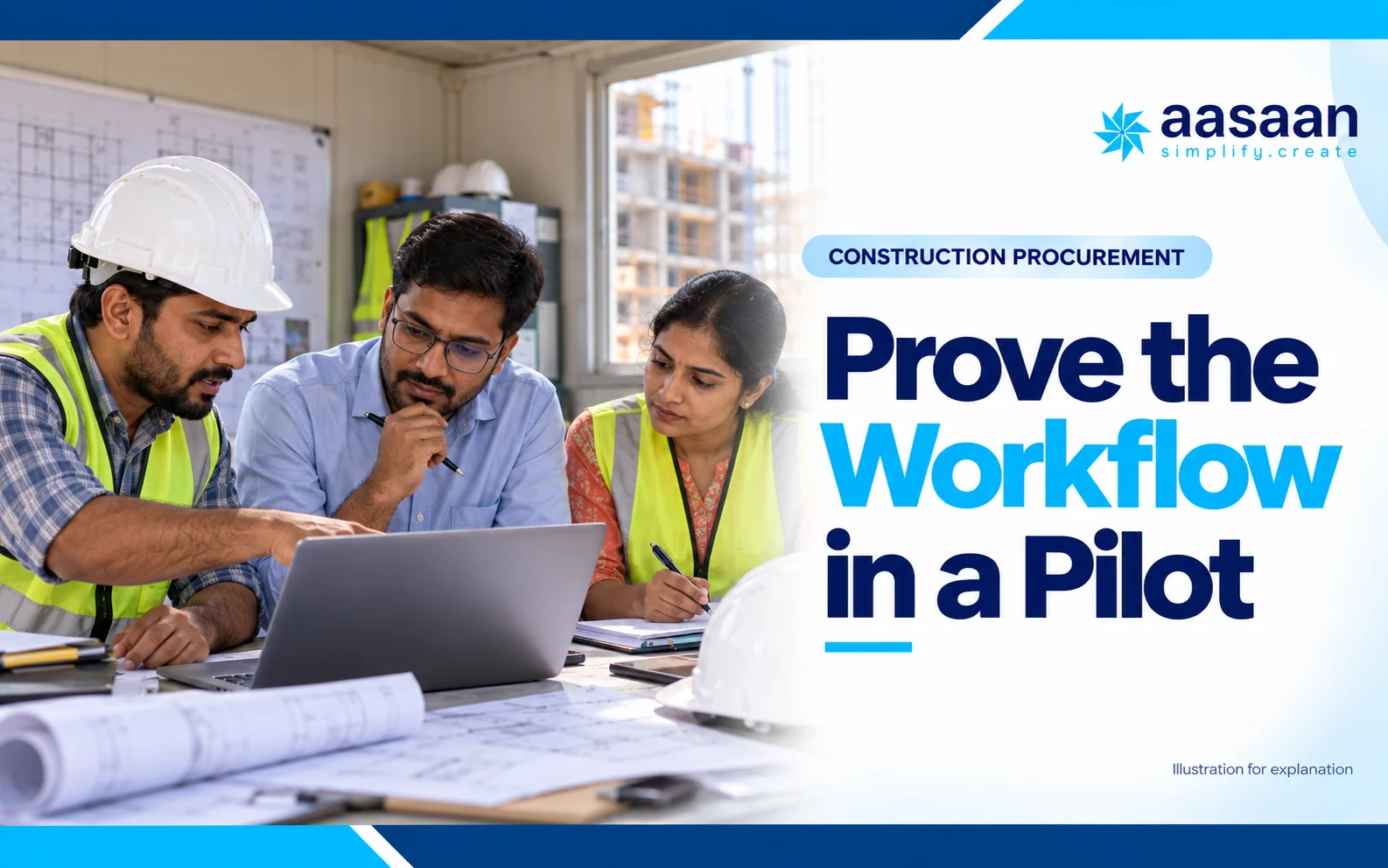 What should a successful procurement pilot prove — Aasaan illustrated guide