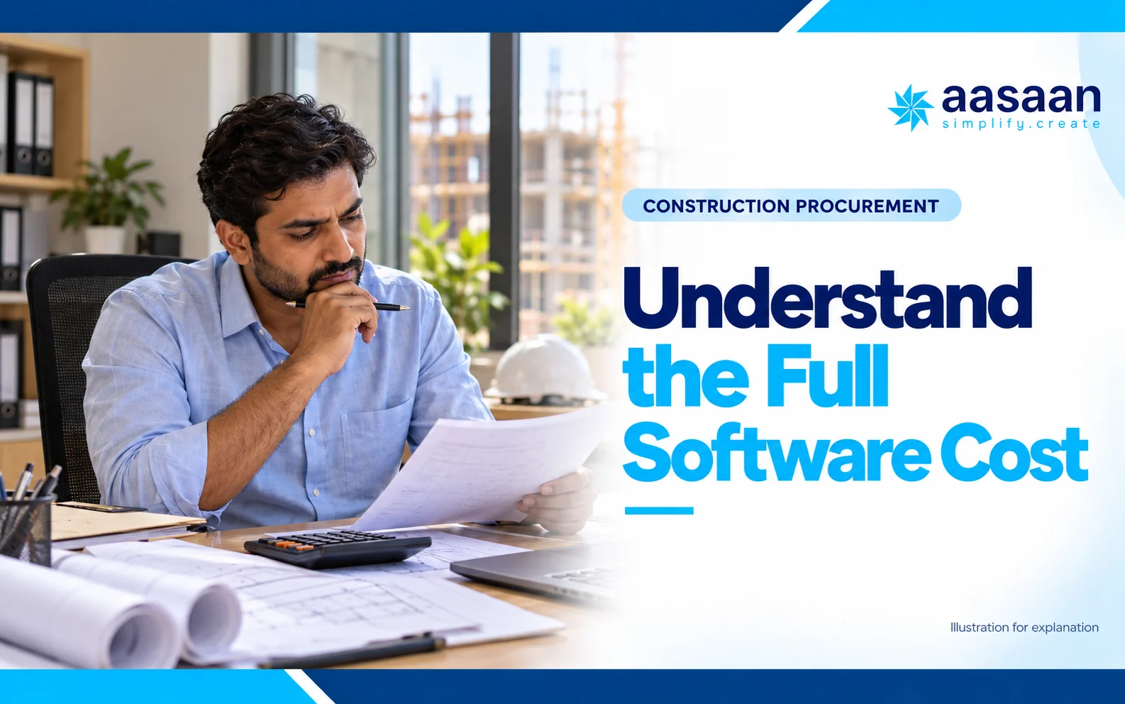 What affects construction procurement software pricing — Aasaan illustrated guide