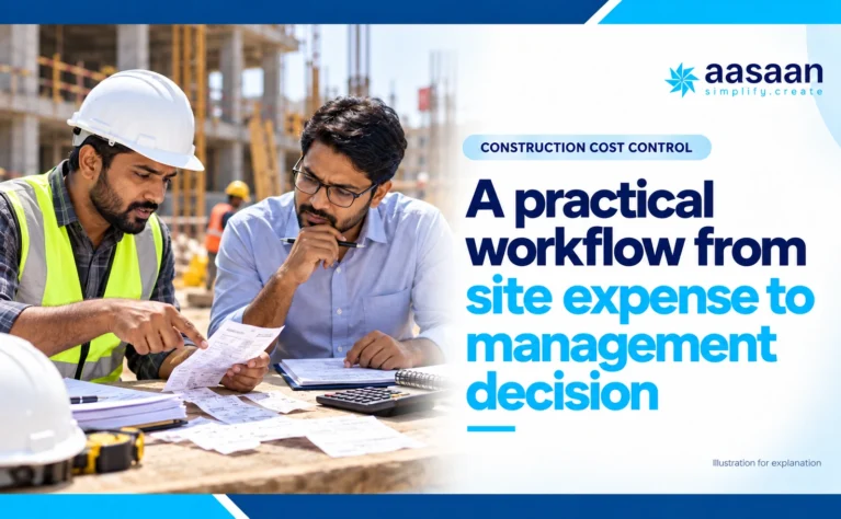 Illustration: A practical workflow from site expense to management decision