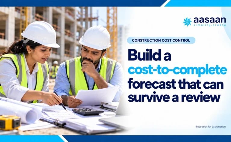 Illustration: Build a cost-to-complete forecast that can survive a review