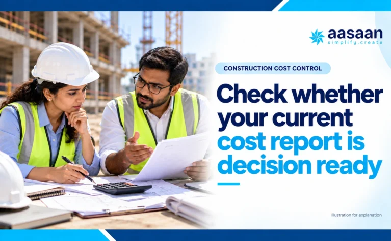 Illustration: Check whether your current cost report is decision ready