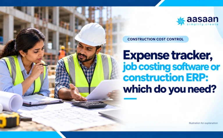 Illustration: Expense tracker, job costing software or construction ERP: which do you need?