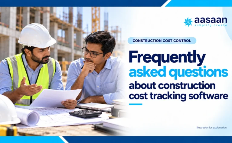 Illustration: Frequently asked questions about construction cost tracking software