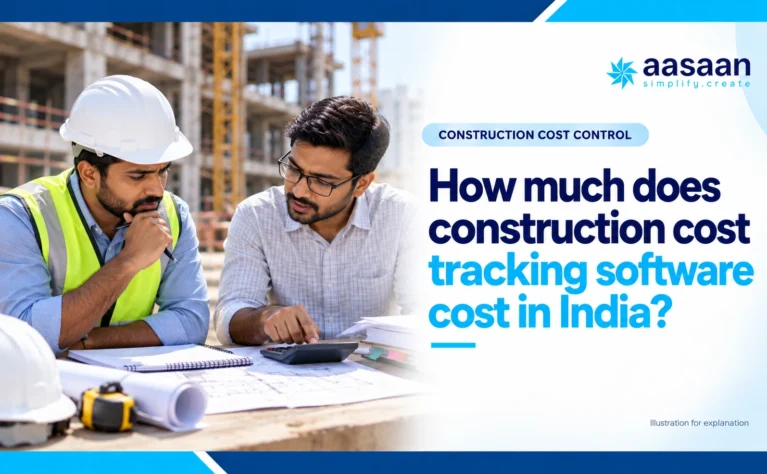 Illustration: How much does construction cost tracking software cost in India?
