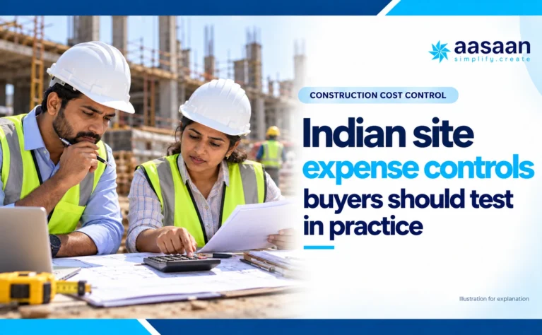 Illustration: Indian site expense controls buyers should test in practice