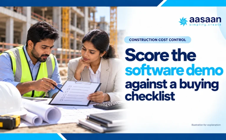 Illustration: Score the software demo against a buying checklist
